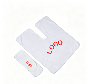 Toalla de microfibra con logo personalizado en forma de U para spa, toalla facial para esteticista, toalla para masaje y cuidado de la piel en salón, diadema de belleza - Product Image 1