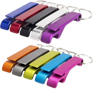Wholesale Eco-Friendly Handmade Portable Beer Bottle Opener Keychain Mini Pocket Aluminum Alloy Wedding Party Favor <strong>Gifts</strong> - Product Image 1
