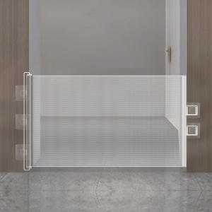 Barrière rétractable pour animaux de compagnie sans perçage, cloison de porte d'escalier, barrière anti-évasion pour chats pliable, pour petits chiens, barrière pour chats en plastique solide - Product Image 4