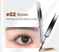 Mascara à pointe incurvée Judydoll, couleur noir brun, longue tenue, imperméable, sans grumeaux, maquillage des cils, cosmétique
