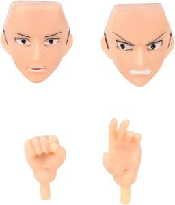 Action Figure <span class=keywords><strong>Anime</strong></span> <span class=keywords><strong>Levi</strong></span> da 6,5 Pollici in PVC con Visi Intercambiabili e Mani e Armi Alternative - Product Image 6