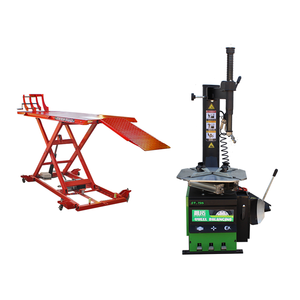 Plataforma Elevadora de Tijera Chen Tuo CT-601 Hidráulica con Capacidad de 0.8T, 220V/380V, Diseño Verde y Rojo - Product Image 1