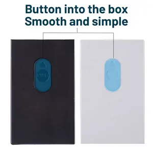 Embalaje personalizado Cajas de cartuchos resistentes a niños Caja de embalaje de papel con botón trasero a prueba de niños