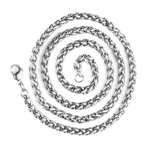 Cadena de Oro al por Mayor de Fábrica, Cadena de Trigo Quirúrgica de Oro Rosa Sólido de 18K, Collares de Acero Inoxidable, Directo de Fábrica OEM/ODM - Product Image 6