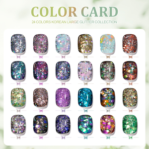 Miss Gooey 24 <span class=keywords><strong>colores</strong></span> <span class=keywords><strong>de</strong></span> coreano brillante brillo pegamento fábrica OEM/ODM brillo Gel esmalte <span class=keywords><strong>de</strong></span> <span class=keywords><strong>uñas</strong></span> Hema libre Disco esmalte <span class=keywords><strong>de</strong></span> <span class=keywords><strong>uñas</strong></span> en Gel - Product Image 4