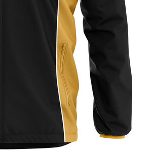 HEALY Vente en gros Veste coupe-vent bicolore à capuche Design athlétique Coupe ajustée Veste d'entraînement pour hommes pour les sports de plein air Randonnée - Product Image 5