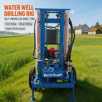 Foreuse de puits d'eau 200M à succès commercial, qualité export, machine mobile de forage de nappes phréatiques, stock usine, expédition rapide