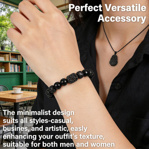 Perles en <span class=keywords><strong>pierre</strong></span> <span class=keywords><strong>de</strong></span> <span class=keywords><strong>lave</strong></span> naturelle en gros, 4/6/8/10/12/14/16 mm, perles rondes en <span class=keywords><strong>pierre</strong></span> <span class=keywords><strong>de</strong></span> <span class=keywords><strong>lave</strong></span> pour <span class=keywords><strong>la</strong></span> fabrication <span class=keywords><strong>de</strong></span> bracelets/colliers - Product Image 4