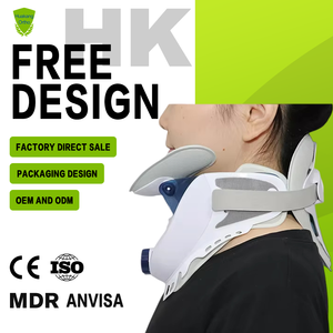 Attelle de cou réglable de dispositif de soulagement de la douleur de Traction orthopédique portative avec l'équipement de physiothérapie de collier cervical - Product Image 1
