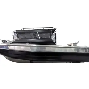 Морские алюминиевые лодки, Сертифицированные CE, для продажи, европейское качество-7,5 м/25 футов, легкая сварка, алюминиевая рыболовная лодка с CE и понтоном