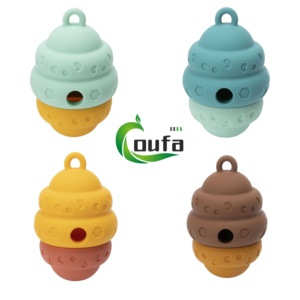 Nouveauté : Jouet à mâcher et à renifler pour <span class=keywords><strong>chien</strong></span> en silicone durable, motif nid d'abeille, pour distributeur de friandises. Vente en gros disponible. - Product Image 5