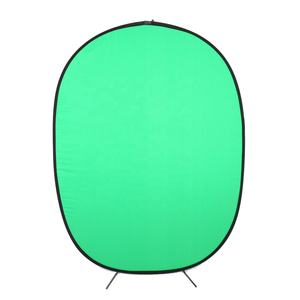 5 X 6.5ft Portable Debout Peint À La Main Polyester Pliable <span class=keywords><strong>Greenscreen</strong></span> 2in1 Bleu Écran Toile De Fond Studio Photo Arrière-plans - Product Image 4