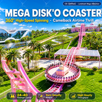 Manèges à sensations fortes : Manèges UFO Volants Double Vague, Grand Équipement d'Amusement Commercial Extérieur pour Fêtes Foraines
