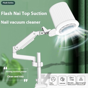 Collecteur de poussière d'ongles MS-S2 haut de gamme Durable en plastique bureau ventilateur allemand éclairage transfrontalier exclusif Salons de manucure liquide carré - Product Image 5