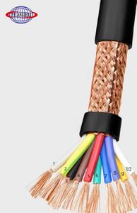 Câble de commande de câble de cuivre à paire torsadée blindée avec isolation en PVC Maille de cuivre <span class=keywords><strong>2</strong></span> 3 <span class=keywords><strong>4</strong></span> 5 6 <span class=keywords><strong>7</strong></span> 8 9 10 12 14 16 18 20 Core - Product Image 2