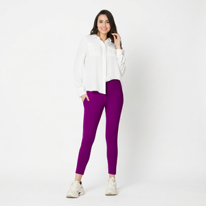 Leggings de sport respirants à taille haute pour femmes avec logo personnalisé, en Spandex/Nylon, pour le fitness en plein air, le yoga, le cyclisme, avec des designs de logo - Product Image 1