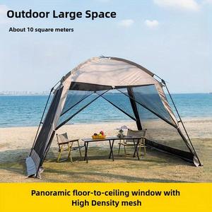 Toldo para exteriores Starry Sky de 3,3 m x 3,3 m, gazebo portátil con protección solar para acampar en familia, picnic, uso en las cuatro estaciones - Product Image 2