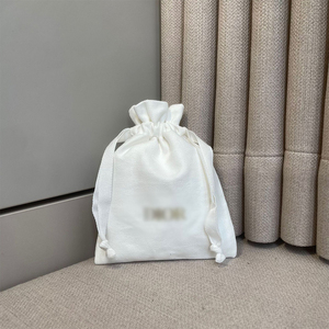 Custom Logo Size Canvas Small Muslin Bags <b>Drawstring</b> Cotton Dust Bag Gift Packaging Jewelry Pouch with Logo for Storage - Product Image 2