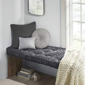 Coussin d'oreiller de sol carré DB Poly Chenille Coussin de siège et oreiller élégants - Product Image 3