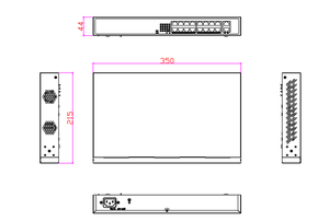 Ticari ağ anahtarı 16 port Gigabit Watchdog PoE anahtarı Watchdog uzun mesafe modu ile - Product Image 6