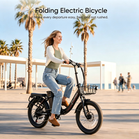 Nouveau stock UE – Vélo électrique à pneus larges avec moteur arrière à 7 vitesses, batterie au lithium, pliable, tout-terrain pour adultes
