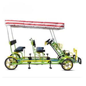 6 personnes à vélo/vélo tandem dans le parc pour la location/avec sièges pour enfants - Product Image 2