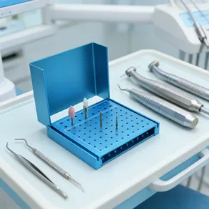 Soporte Esterilizador de 86 Orificios para Autoclave, Caja para Limpiar y Guardar Fresas Dentales de Alta/Baja Velocidad - Product Image 2