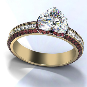 Bague en pierre en forme de cœur pour femmes, bijoux élégants et romantiques à la mode - Product Image 4