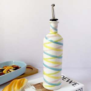 Flacon à <span class=keywords><strong>huile</strong></span> en céramique Vente en gros Bouteille de cruet en liège Bouteille <span class=keywords><strong>d</strong></span>'<span class=keywords><strong>huile</strong></span> <span class=keywords><strong>d</strong></span>'<span class=keywords><strong>olive</strong></span> colorée en céramique Bouteille <span class=keywords><strong>d</strong></span>'<span class=keywords><strong>huile</strong></span> en porcelaine de cuisine avec liège - Product Image 4