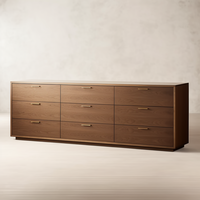 Nouvelle commode en bois massif de chêne pour chambre à coucher, meuble de chambre en bois