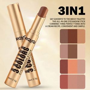 3-Color Gradient <b>Eyeshadow</b> Stick | Waterproof <b>Shimmer</b> Matte Eye Makeup Pen - Product Image 2
