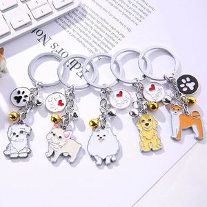 Porte-clés créatif en alliage métallique tendance, pendentif chien, logo personnalisable pour cadeaux publicitaires - Product Image 2