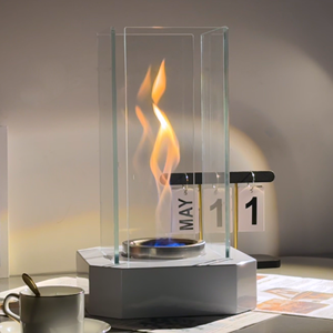 <span class=keywords><strong>Cheminée</strong></span> d'alcool de table en métal à flamme rotative, portable, sans fumée, au <span class=keywords><strong>bio</strong></span>éthanol, pour la décoration intérieure, le camping et l'extérieur - Vente en gros - Product Image 1