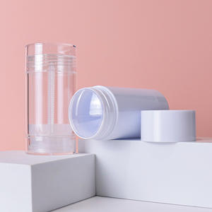 40g 75g Round Shaped <b>Empty</b> Solid Cleaning <b>Bottle</b> <b>Plastic</b> Deodorant Stick Packaging Containers - Product Image 5