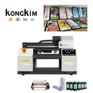 Kongkim cymk + W + V 6 màu sắc <span class=keywords><strong>UV</strong></span> máy in A3 A4 <span class=keywords><strong>UV</strong></span> dtf dán cho DIY tất cả các mặt hàng kinh doanh nhỏ trường hợp điện thoại <span class=keywords><strong>UV</strong></span> in - Product Image 1