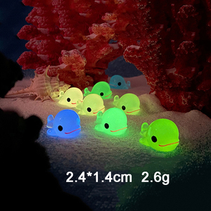 Sachets mystères de figurines animales lumineuses en résine, miniatures et brillantes, jouets avec surprise, accessoires de jeu DIY - Product Image 4