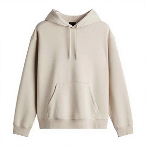Sweat-shirt à capuche pour homme, coupe classique, couleur unie, en molleton, décontracté, avec poche, pour l'automne, 100% coton, écologique, 300g - Product Image 2