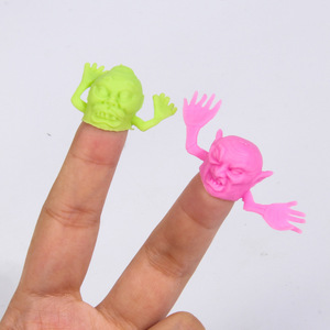 Bán Buôn Novel PVC Nhựa Đồ Chơi <span class=keywords><strong>Mini</strong></span> Ma Đầu <span class=keywords><strong>Zombie</strong></span> Ngón Tay Con Rối Đồ Chơi Hành Động Hình Viên Nang Đồ Chơi Cho 32Mm Bán Hàng Tự Động Viên Nang - Product Image 3