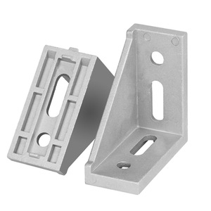 Chuangying Aluminum Angle <b>Bracket</b> L-Shaped 20 30 40 45 30604080 Standard Home Improvement Hardware Connectors - Product Image 2