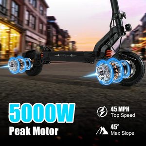 Potente Scooter Eléctrico Plegable de 5000W con Doble Motor para Adultos, 45 Millas de Autonomía, Batería de Alta Capacidad de 52V/25.6AH, Frenos de Disco, Ymj-1216 V - Product Image 2