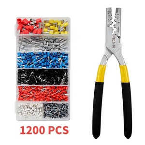 Mini Petite Embouts De Sertissage Pince + 1200 pièces 0.5-16mm2 Bornes Kit