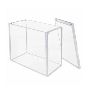 Vente en gros de présentoirs personnalisés <span class=keywords><strong>pas</strong></span> chers en acrylique transparent poli UMI NK0424 pour cartes Pokémon, boîtes de boosters, capacité de 12x14x7,5 cm - Product Image 3