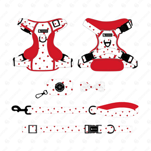 Juego <span class=keywords><strong>Popular</strong></span> de Arnés para Perro con Diseño Personalizado, Collares y Correas para Mascotas, <span class=keywords><strong>Collar</strong></span> Bandana de Lujo para Perro y Portabolsas para Excrementos, Suministros para Mascotas - Product Image 2