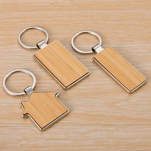 Porte-clés personnalisé imprimé et gravé avec nom, design mignon de Noël, populaire, en métal ou en bois, fabriqué en usine - Product Image 3