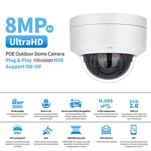 Cámara DE SEGURIDAD IP66 impermeable al aire libre 6MP <span class=keywords><strong>POE</strong></span> gran angular visión nocturna Domo CCTV CMOS, con audio bidireccional y ranura para tarjeta SD - Product Image 3