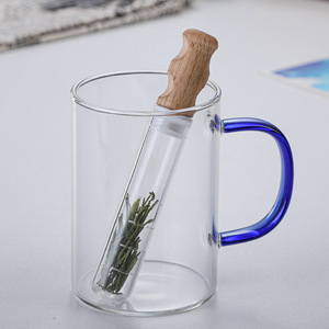 Infusor de filtro de té de tubo de ensayo de vidrio transparente al por mayor para té de hojas sueltas - Product Image 4