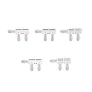 Jiyou F-Shaped Tee 1/8 Inch <b>PP</b> Plastic 3-Way Connector For Flexible Tubing Industrial Use - Product Image 2