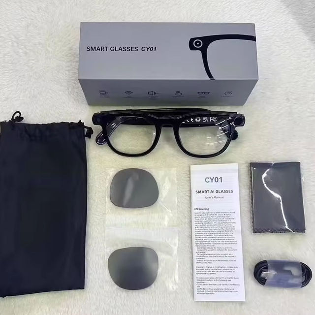 CY01 Smart Sunglasses Photo Video Recording Eye Glasses AI Translator Audio WIFI IP Waterproof Smart Glasses with 1080 HD Camera