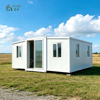 Casa Contenedor Expandible Prefabricada YITOP de 20 pies/40 pies, Mini Oficina, Casa Contenedor Modular, Villa de Lujo para Exteriores
