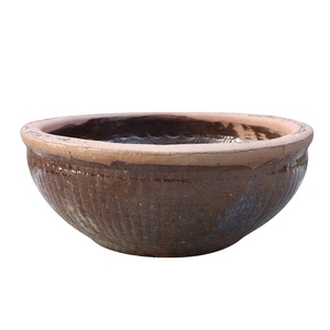 Adornos de decoración de jardín Jingdezhen, patrón Vertical tallado rojo antiguo, Tina de cerámica - Product Image 1